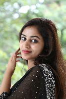 Vibhisha Jaanu Black Saree Photos